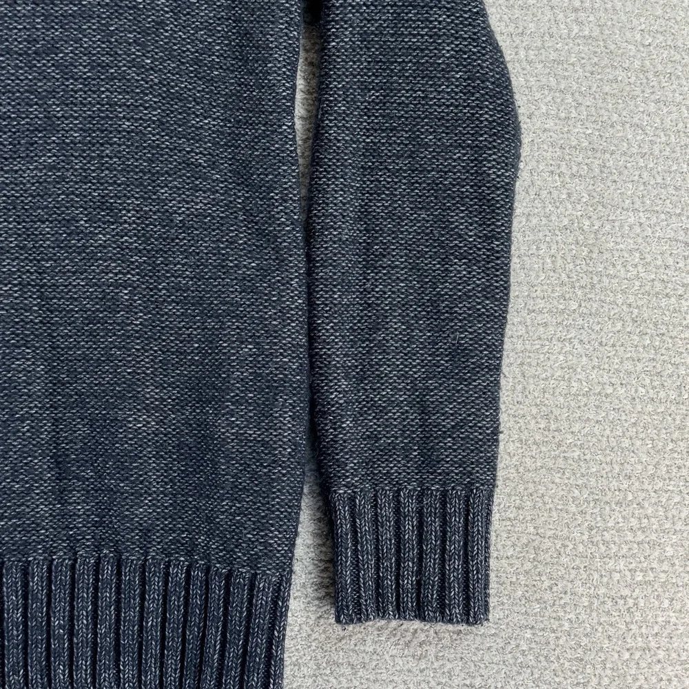 Banana Republic Cable Knit Sweater Mens Medium Blue Knarl Fisherman Preppy